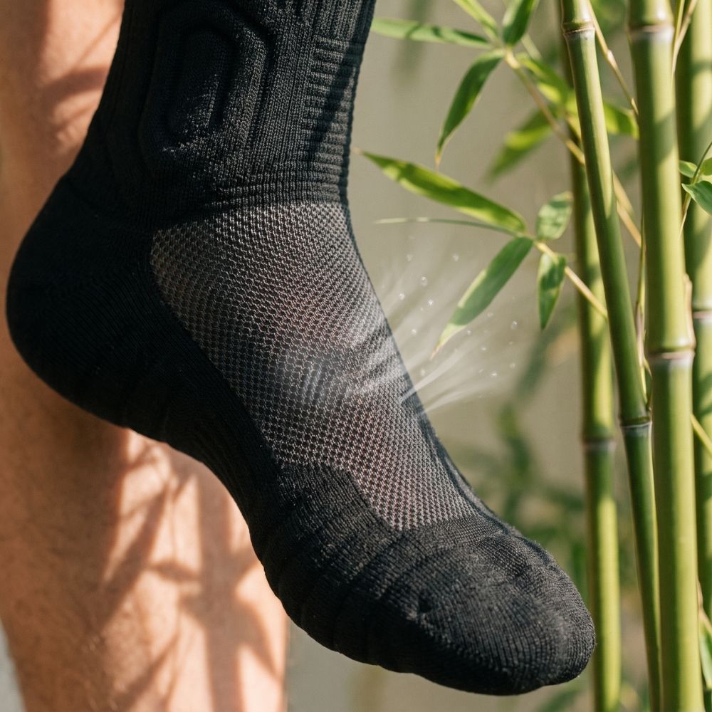 Original Bamboo Work Socks product photograph next to product questions