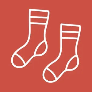 Close-up product illustration of cushioned padding under the sock